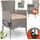 CASARIA Polyrattan Gartenstuhl 59 x 59 x 108 cm beige/weiß 4 St.
