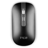 INCA Bluetooth & kabellose 2,4G kabellose optische Maus wiederaufladbare 800-1200-1600Schwarz