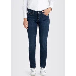 MAC Damen Jeans Slim Fit Carrie Pipe in blauem New Basic-D40 / L28