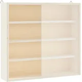 vidaXL Sammlervitrine 40 x 8,5 x 37 cm Braun/Transparent