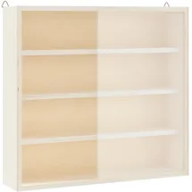 vidaXL Sammlervitrine 40 x 8,5 x 37 cm Braun/Transparent