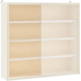 vidaXL Sammlervitrine 40 x 8,5 x 37 cm Braun/Transparent