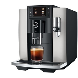 E8 Kaffeevollautomat 17 Kaffeespezialitäten auf Knopfdruck Platin (EC) 15582