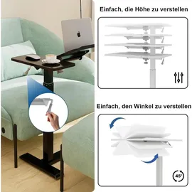 IKEA Laptoptisch mit Rollen schwarz