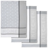 Dyckhoff Geschirrtuch 3er Set 'Home/Kitchen' 50 x 70 cm