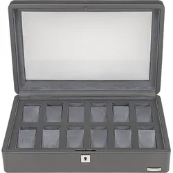 Uhrenbox WINDROSE "Tempora, 804022.07", grau, Aufbewahrungsboxen, Damen, Aufbewahrung, Uhrenkasten, Ø max.40mm, Armbanduhr, Geschenkidee