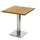 Niehoff Klapptisch 68 x 68 x 76 cm Braun/Weiß