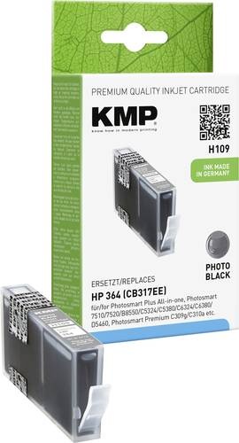 KMP Druckerpatrone Kompatibel ersetzt HP 364, CB317EE Photo Schwarz H109 1713,8040