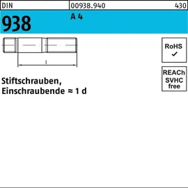 F. REYHER Nchfg. GmbH & Co. KG Stiftschraube DIN 938 M16 x 35 A4 10 Stück