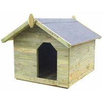 vidaXL Hundehütte mit Dach Imprägniertes Kiefernholz