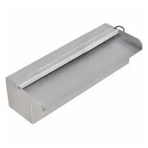 vidaXL Wasserfall Edelstahl 30 cm