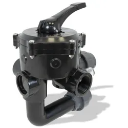 SPECK 6-Wege-Side-Ventil schwarz BADU Mat R 41/3 GK, 1 1/2", verklebt für TS Plus