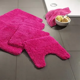 WohnDirect Eckbadematte, Pink, Textil, 100x100 cm, Oeko-Tex® Standard 100, Badtextilien, Badematten