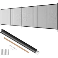Vevor Poolzaun schwarz 1,21 x 3,66 m