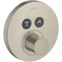Hansgrohe AXOR Starck ShowerSelect Duschthermostat rund für 2 Verbraucher Brushed Nickel 36723820