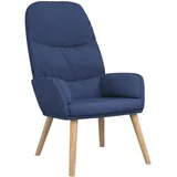 vidaXL Relaxsessel Blau Stoff