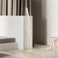 Trio LED-Stehleuchte Ginko, sand, Metall, Höhe 110 cm)