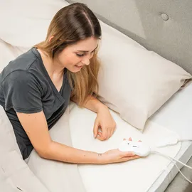 InnovaGoods Elektrisches Wärmeunterbett 80 x 150 cm Weiß