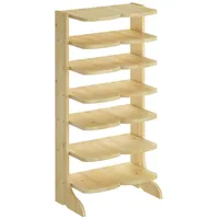 Erst-Holz Erst-Holz®90.80-01 Doppel-Schuhregal Schuhständer Holz Stiefelform