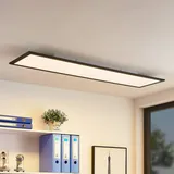 LINDBY LED Panel Nelios Modern, in Schwarz aus Aluminium 1-flammig Wohnzimmerleuchte