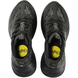 Trainingsschuh BUFFALO "Buffalo Buffalo Triplet Glam BS", Herren, Gr. 45, schwarz (schwarz, silber), Leder, Schuhe
