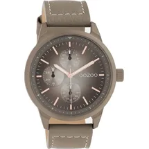 Oozoo Armbanduhr braun taupe C10907 Timepieces Uni Analog-Quarzuhr UOC10907 - Braun