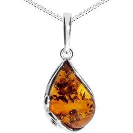 Ostsee-Schmuck Kette mit Anhänger Gabi Silber 925/000 - Bernstein