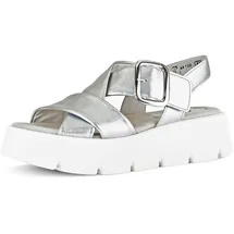 Gabor Plateau-Sandaletten Damen Silber 40