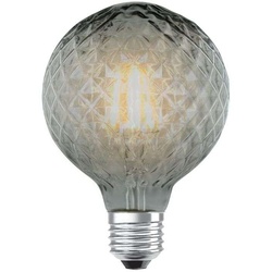 Lucande - Leuchtmittel LED 4W Smoke Facet G95 Dimbar E27 - 13.5 cm