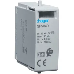 Hager SPV040 - Steckmodul T2 1P Photovoltaic +/- für SPV340