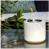 techlando Flammino Design-Tischkamin Weiß