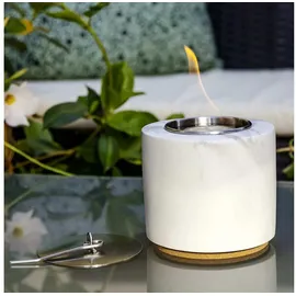 techlando Flammino Design-Tischkamin Weiß