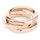 Liebeskind Berlin Ring-Set LIEBESKIND BERLIN "Schmuck Geschenk Edelstahl Ring Urban Chic" Gr. 54, rosa (roségoldfarben), Fingerringe, Damen, 54, Edelstahl, 3mm