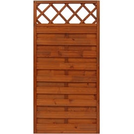 Andrewex Sichtschutzzaun Element Country 180 x 90 cm teak