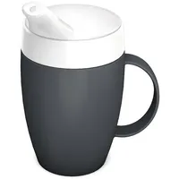 Ornamin Becher mit Trink-Trick mit Schnabelaufsatz, anthrazit