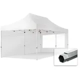 TOOLPORT Faltpavillon 3 x 6 m inkl. 2 Seitenteile Weiß