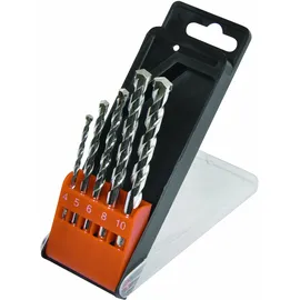 Avit AV08010 Hartmetall Stein-Spiralbohrer-Set 4 mm/5 mm/6 mm/8 mm/10 mm 5-teilig