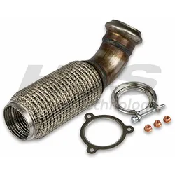 HJS Reparaturrohr, Katalysator Flexrohr, Abgasanlage Katalysator,Flexrohr, hinten  für MERCEDES-BENZ (246.490.07.10) (A246.490.07.10) 91 13 1566
