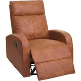 MCW Fernsehsessel HWC-A54 Premium, Relaxsessel Schaukelstuhl Wippfunktion, drehbar ~ Stoff/Textil wildlederimitat