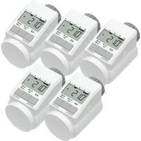 eqiva Model L Heizkörperthermostat 5er-Set mit Boost-Funktion