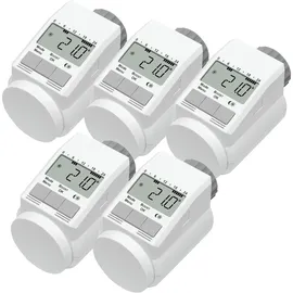 eqiva Model L Heizkörperthermostat 5er-Set mit Boost-Funktion
