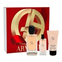 Giorgio Armani Si Eau de Parfum 100 ml + Eau de Parfum 15 ml + Body Lotion 50 ml Geschenkset