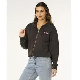 Rip Curl Lay Day Relaxed Zip Through Sweatjacke Herren Schwarz M