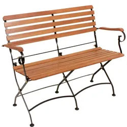 Bank Klappbank Gartenbank Parkbank Holzbank Garten Terrasse Balkon klappbar