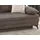 luma-home schönes für dein zuhause Dauer-Schlafsofa 202 cm, Couch mit Topper Bettkasten Wellenunterfederung in Braun / 15158