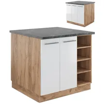 Vicco Kochinsel Fame-Line 90 x 82 x 60 cm Weiß