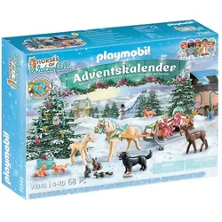 71345 Adventskalender Pferde: Weihnachtliche Schlittenfahrt - Playmobil