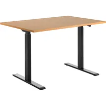 TOPSTAR Schreibtisch E-Table Buche / Schwarz