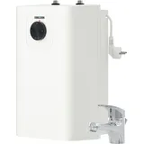 Stiebel Eltron SNU 5 Plus mit Armatur Waschbecken MAE-W, sehr kompakt, antitropf-, thermostop-Funktion, Untertischboiler 5 Liter Niederdruck mit Stecker, 2 kW, 204975