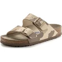Birkenstock Unisex Arizona Sandal Soft Footbed Desert Soil Camo Green Taupe Birko-flor 40 N EU, Camouflage, Grau, Taupe, Birko Flor, 9-9.5 - 41/42 EU